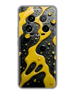 Чехол для Xiaomi 14 Ultra с картинкой «Жидкое желтое золото» Чехол для Xiaomi 14 Ultra с картинкой «Жидкое желтое золото»