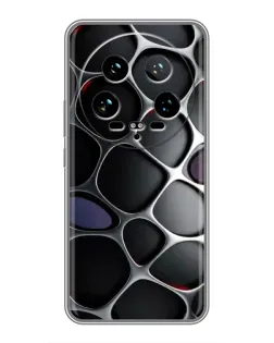 Чехол для Xiaomi 14 Ultra с картинкой «Объемная темная решетка» Чехол для Xiaomi 14 Ultra с картинкой «Объемная темная решетка»