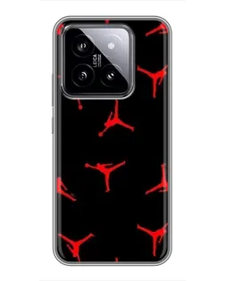 Чехол для Xiaomi 14 с картинкой «Jordan Red Pattern» Чехол для Xiaomi 14 с картинкой «Jordan Red Pattern»