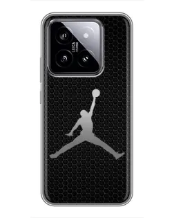 Чехол для Xiaomi 14 с картинкой «Jordan Dark Carbon»