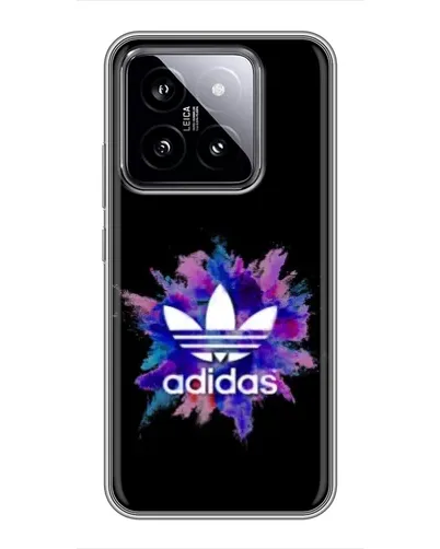 Чохол для Xiaomi 14 з картинкою «Вибух фарб Adidas» Чохол для Xiaomi 14 з картинкою «Вибух фарб Adidas»