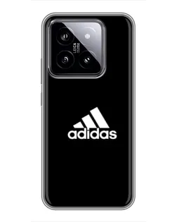 Чохол для Xiaomi 14 з картинкою «Чорна класика Adidas»