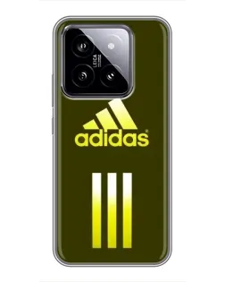 Чохол для Xiaomi 14 з картинкою «Оливковий градієнт Adidas»