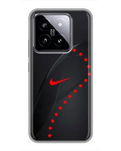 Чехол для Xiaomi 14 с картинкой «Абстрактный дизайн Nike»