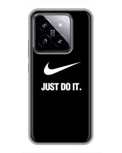 Чохол для Xiaomi 14 з картинкою «Класичний принт Nike» Чохол для Xiaomi 14 з картинкою «Класичний принт Nike»