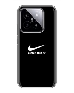 Чохол для Xiaomi 14 з картинкою «Мінімалізм від Nike» Чохол для Xiaomi 14 з картинкою «Мінімалізм від Nike»
