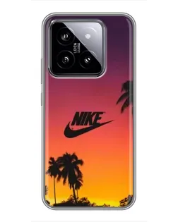 Чохол для Xiaomi 14 з картинкою «Nike на заході сонця» Чохол для Xiaomi 14 з картинкою «Nike на заході сонця»