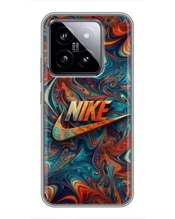 Чохол для Xiaomi 14 з картинкою «Nike в абстракції» Чохол для Xiaomi 14 з картинкою «Nike в абстракції»