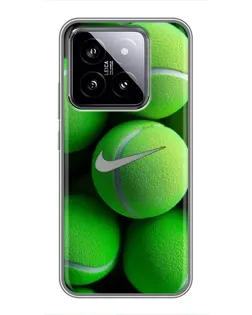 Чохол для Xiaomi 14 з картинкою «Тенісні м'ячі Найк» Чохол для Xiaomi 14 з картинкою «Тенісні м'ячі Найк»