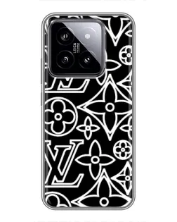 Чехол для Xiaomi 14 с картинкой «Черно-белый узор LV» Чехол для Xiaomi 14 с картинкой «Черно-белый узор LV»