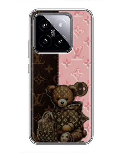 Чехол для Xiaomi 14 с картинкой «Мишка в стиле LV» Чехол для Xiaomi 14 с картинкой «Мишка в стиле LV»