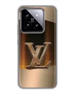 Чехол для Xiaomi 14 с картинкой «LV — золотое сияние» Чехол для Xiaomi 14 с картинкой «LV — золотое сияние»