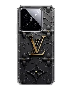 Чехол для Xiaomi 14 с картинкой «Кожаная текстура LV» Чехол для Xiaomi 14 с картинкой «Кожаная текстура LV»