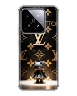 Чехол для Xiaomi 14 с картинкой «Монограмма с фигурой»
