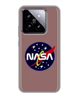 Чохол для Xiaomi 14 з картинкою «NASA — ретро космос» Чохол для Xiaomi 14 з картинкою «NASA — ретро космос»