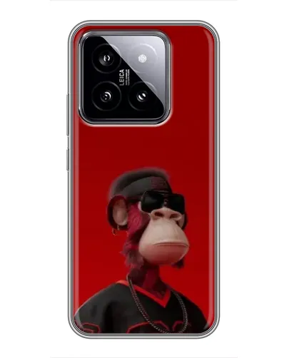Чехол для Xiaomi 14 с картинкой «Bored Ape в красном» Чехол для Xiaomi 14 с картинкой «Bored Ape в красном»