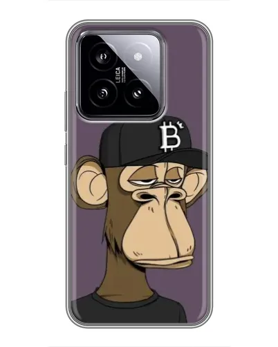 Чехол для Xiaomi 14 с картинкой «Bored Ape в кепке» Чехол для Xiaomi 14 с картинкой «Bored Ape в кепке»