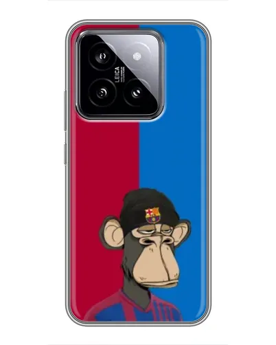 Чехол для Xiaomi 14 с картинкой «Bored Ape — фанат Барсы» Чехол для Xiaomi 14 с картинкой «Bored Ape — фанат Барсы»