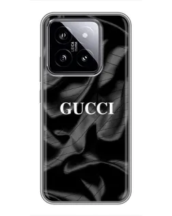 Чохол для Xiaomi 14 з картинкою «Gucci — шовкові хвилі» Чохол для Xiaomi 14 з картинкою «Gucci — шовкові хвилі»