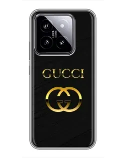 Чохол для Xiaomi 14 з картинкою «Золотий логотип Gucci» Чохол для Xiaomi 14 з картинкою «Золотий логотип Gucci»