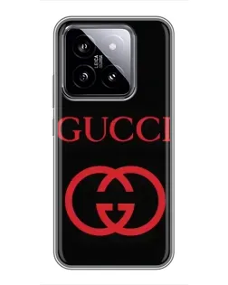 Чохол для Xiaomi 14 з картинкою «Gucci — червоний логотип» Чохол для Xiaomi 14 з картинкою «Gucci — червоний логотип»