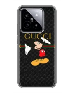 Чохол для Xiaomi 14 з картинкою «Міккі Маус Gucci» Чохол для Xiaomi 14 з картинкою «Міккі Маус Gucci»