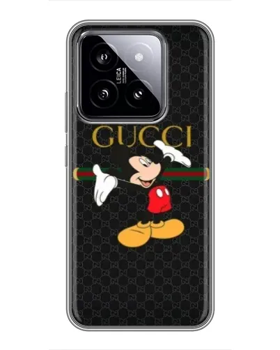 Чохол для Xiaomi 14 з картинкою «Міккі Маус Gucci» Чохол для Xiaomi 14 з картинкою «Міккі Маус Gucci»