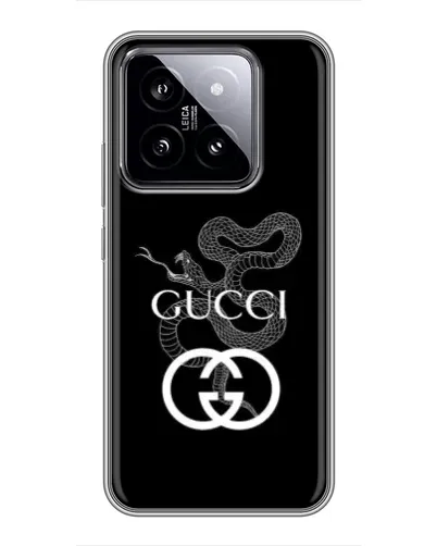 Чохол для Xiaomi 14 з картинкою «Gucci — срібна змія» Чохол для Xiaomi 14 з картинкою «Gucci — срібна змія»