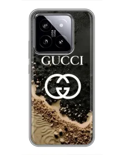 Чохол для Xiaomi 14 з картинкою «Gucci — піщані дюни» Чохол для Xiaomi 14 з картинкою «Gucci — піщані дюни»