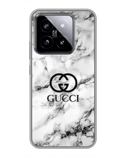 Чохол для Xiaomi 14 з картинкою «Gucci — мармуровий шик» Чохол для Xiaomi 14 з картинкою «Gucci — мармуровий шик»