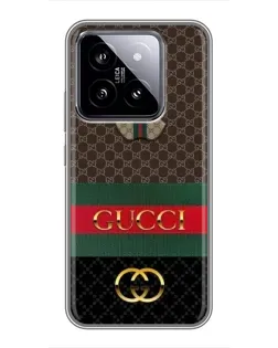 Чохол для Xiaomi 14 з картинкою «Gucci — брендований десерт» Чохол для Xiaomi 14 з картинкою «Gucci — брендований десерт»