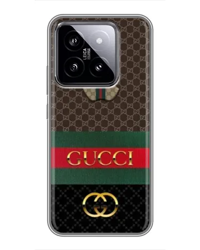 Чохол для Xiaomi 14 з картинкою «Gucci — брендований десерт» Чохол для Xiaomi 14 з картинкою «Gucci — брендований десерт»
