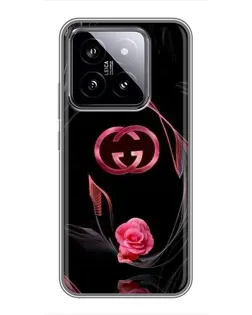 Чохол для Xiaomi 14 з картинкою «Gucci — неонова троянда» Чохол для Xiaomi 14 з картинкою «Gucci — неонова троянда»