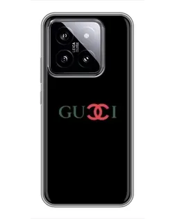 Чохол для Xiaomi 14 з картинкою «Gucci — червоний градієнт» Чохол для Xiaomi 14 з картинкою «Gucci — червоний градієнт»