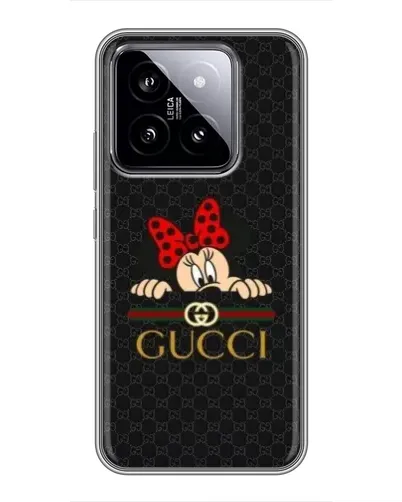 Чохол для Xiaomi 14 з картинкою «Мінні Маус Gucci — чорний» Чохол для Xiaomi 14 з картинкою «Мінні Маус Gucci — чорний»
