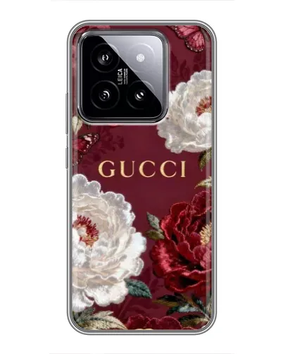 Чехол для Xiaomi 14 с картинкой «Gucci — бордовые розы» Чехол для Xiaomi 14 с картинкой «Gucci — бордовые розы»