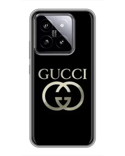 Чохол для Xiaomi 14 з картинкою «Gucci — золото на чорному» Чохол для Xiaomi 14 з картинкою «Gucci — золото на чорному»