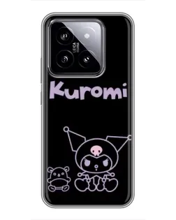 Чохол для Xiaomi 14 з картинкою «Kuromi — чорний мінімалізм»