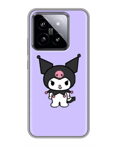 Чехол для Xiaomi 14 с картинкой «Kuromi — нежный фиолетовый»