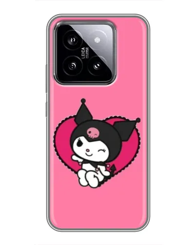 Чехол для Xiaomi 14 с картинкой «Kuromi — любовь в сердце»
