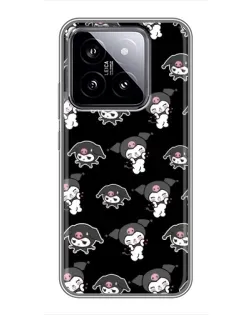 Чехол для Xiaomi 14 с картинкой «Черный паттерн Kuromi» Чехол для Xiaomi 14 с картинкой «Черный паттерн Kuromi»