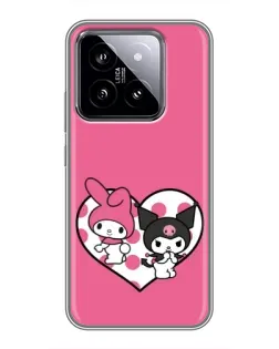 Чехол для Xiaomi 14 с картинкой «Kuromi и My Melody» Чехол для Xiaomi 14 с картинкой «Kuromi и My Melody»