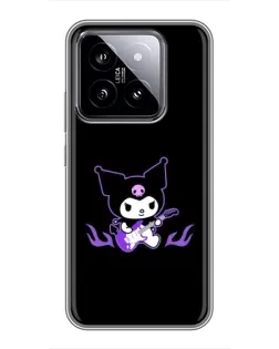 Чехол для Xiaomi 14 с картинкой «Электрическая Kuromi» Чехол для Xiaomi 14 с картинкой «Электрическая Kuromi»