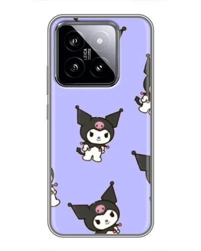 Чехол для Xiaomi 14 с картинкой «Паттерн с Kuromi»