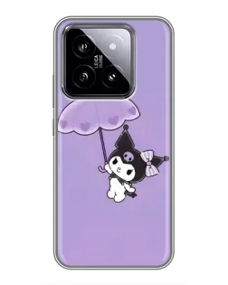Чехол для Xiaomi 14 с картинкой «Kuromi с зонтиком» Чехол для Xiaomi 14 с картинкой «Kuromi с зонтиком»