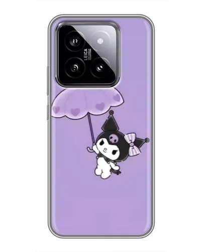 Чехол для Xiaomi 14 с картинкой «Kuromi с зонтиком»
