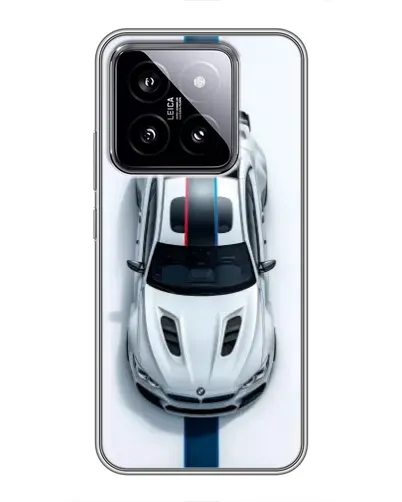 Чехол для Xiaomi 14 с картинкой «Вид сверху — BMW M»