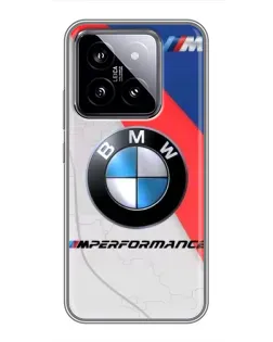 Чехол для Xiaomi 14 с картинкой «BMW Performance стиль»