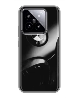 Чехол для Xiaomi 14 с картинкой «Эмблема BMW — макро»