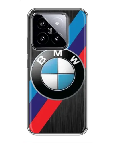 Чехол для Xiaomi 14 с картинкой «BMW M-stripes стиль»